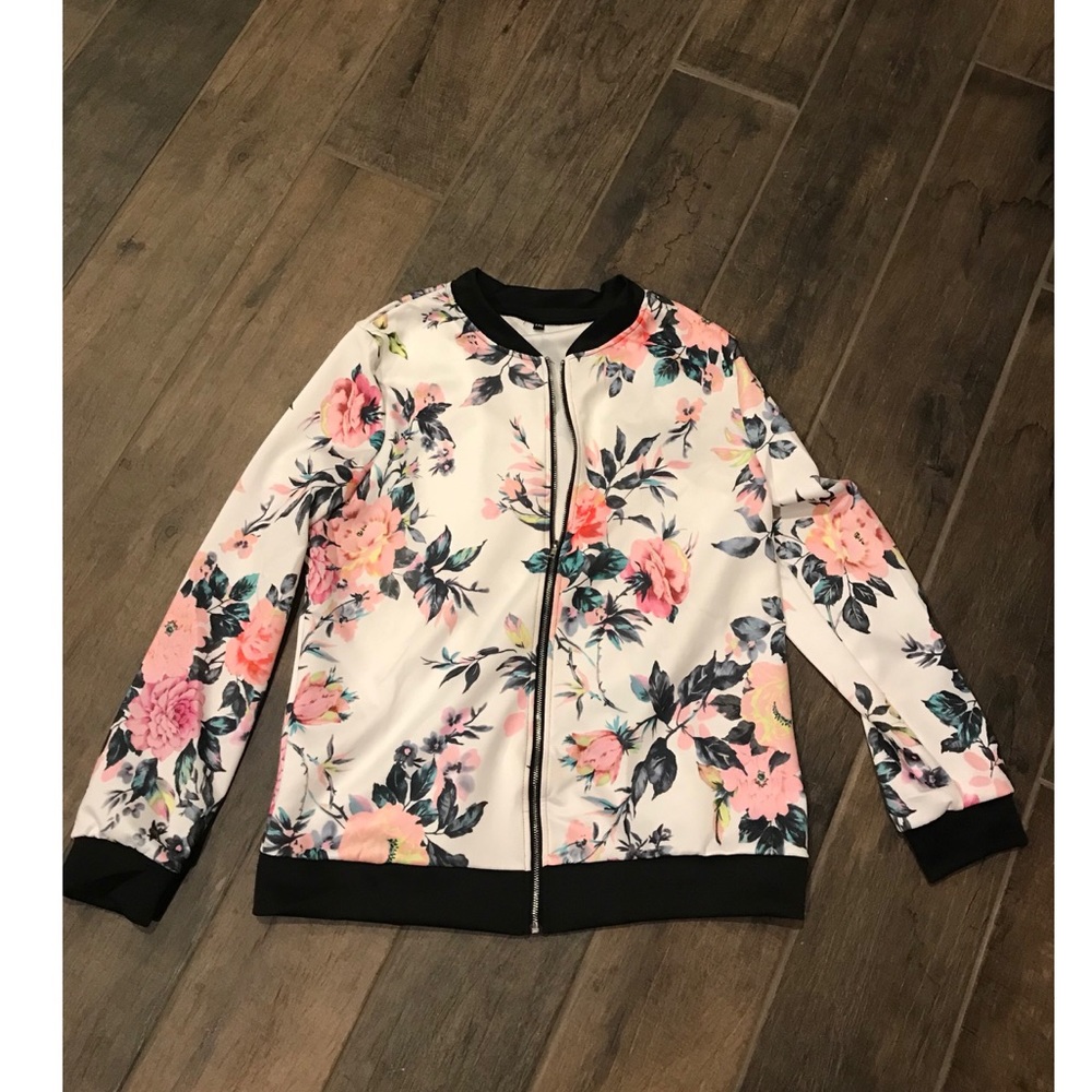 Floral Bomber Jacket | NEVER WORN